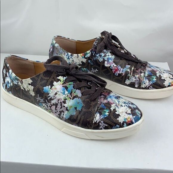 Calvin Klein Imilia floral monogram sneakers. - Picture 3 of 8